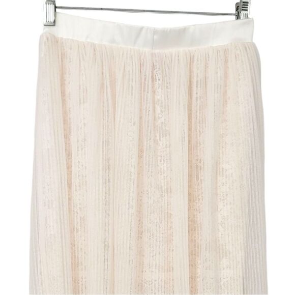 New Victoria's Secret Micro Pleat Sheer Mesh and Lace Skirt in Ballet Pink Small - Picture 8 of 12